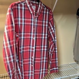 Men’s J Crew L buffalo plaid button down shirt
